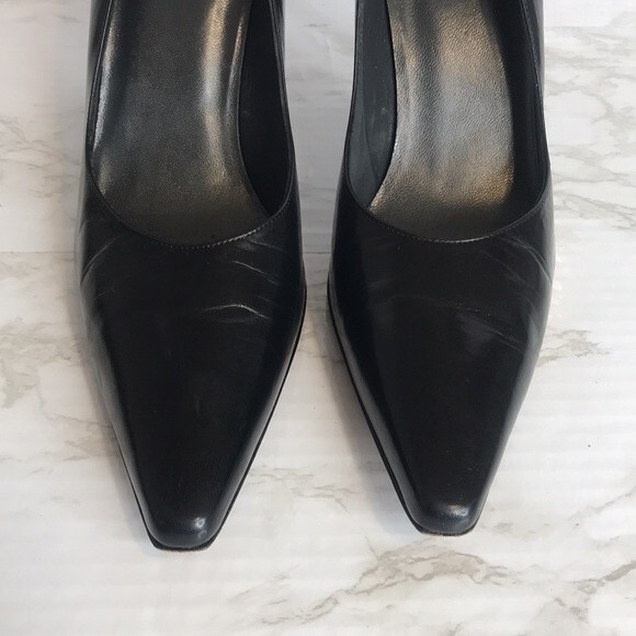 Stuart Weitzman Patent Leather Stiletto black Pumps size 9 AA - Picture 4 of 12
